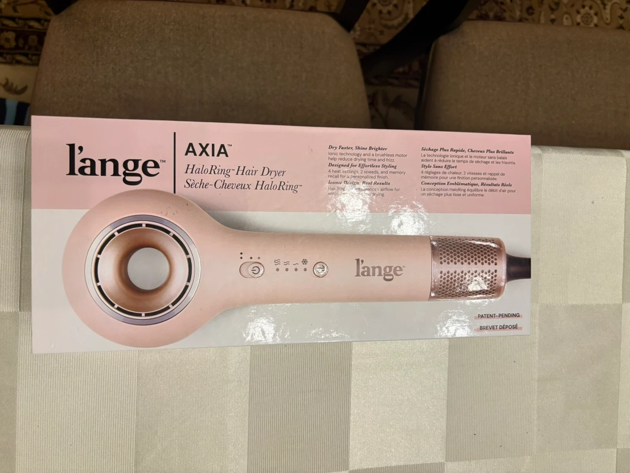 L’ange Axia HaloRing Hair Dryer – Blush – Brand New – $160