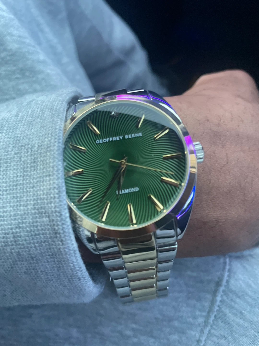 Geoffrey Beene Diamond Dial Watch