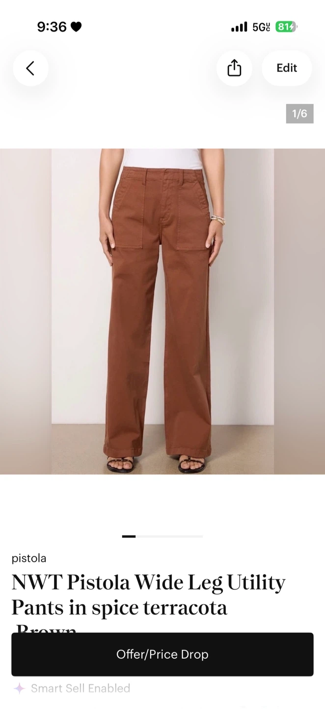 Pistola Wide Leg Utility Pants