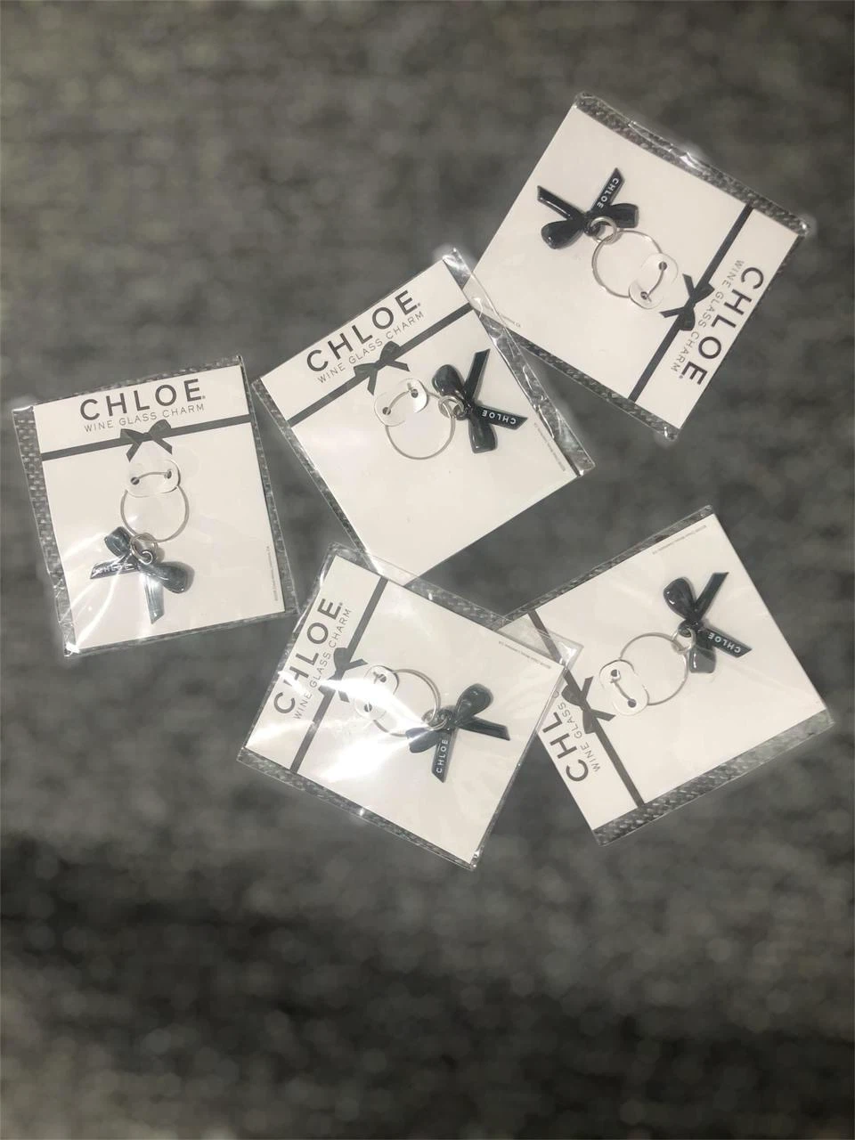 5 Chloe Wine Glass Charms
