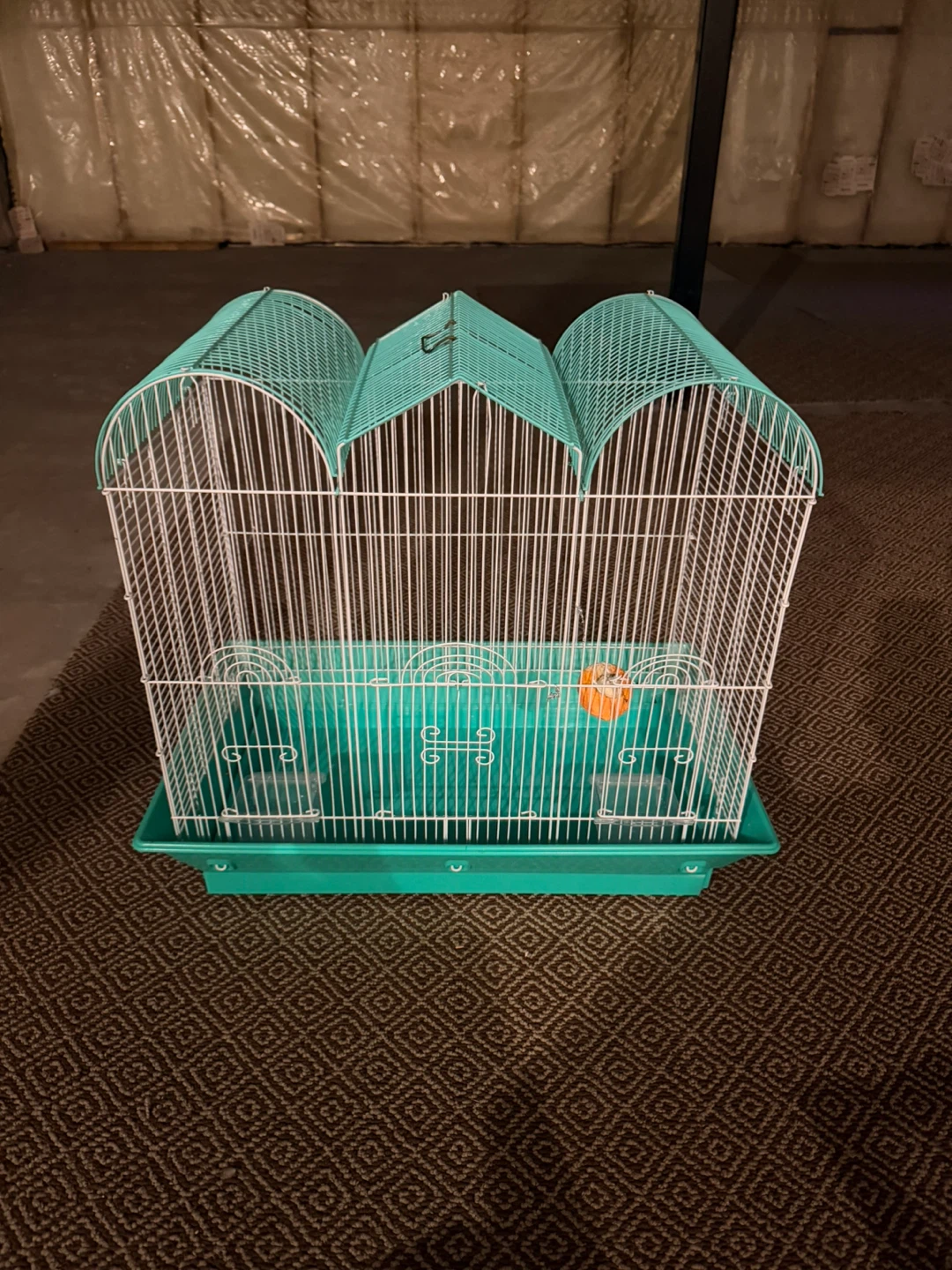 Teal and White Bird Cage - photo 2