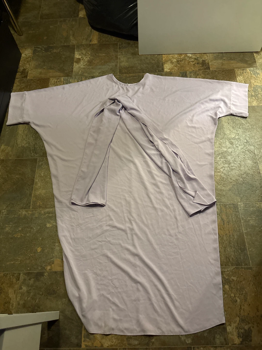 Lavender Twist Detail Midi Dress