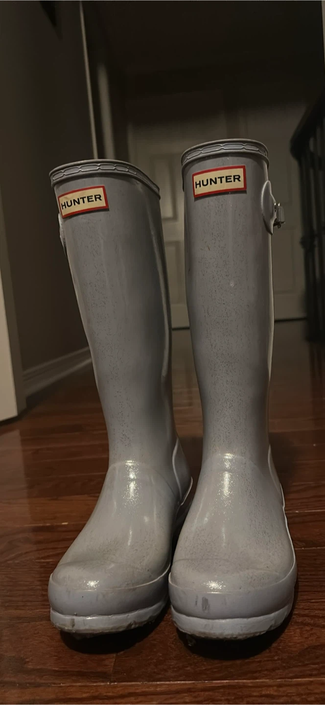 Hunter Kids Glitter Wellington Boots