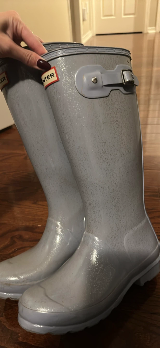 Hunter Kids Glitter Wellington Boots - photo 2