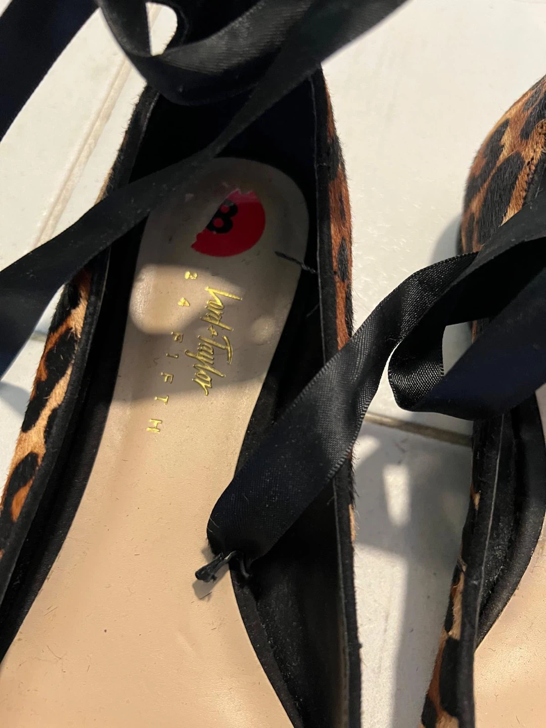 Lord & Taylor Leopard Print Tie Flats - photo 2