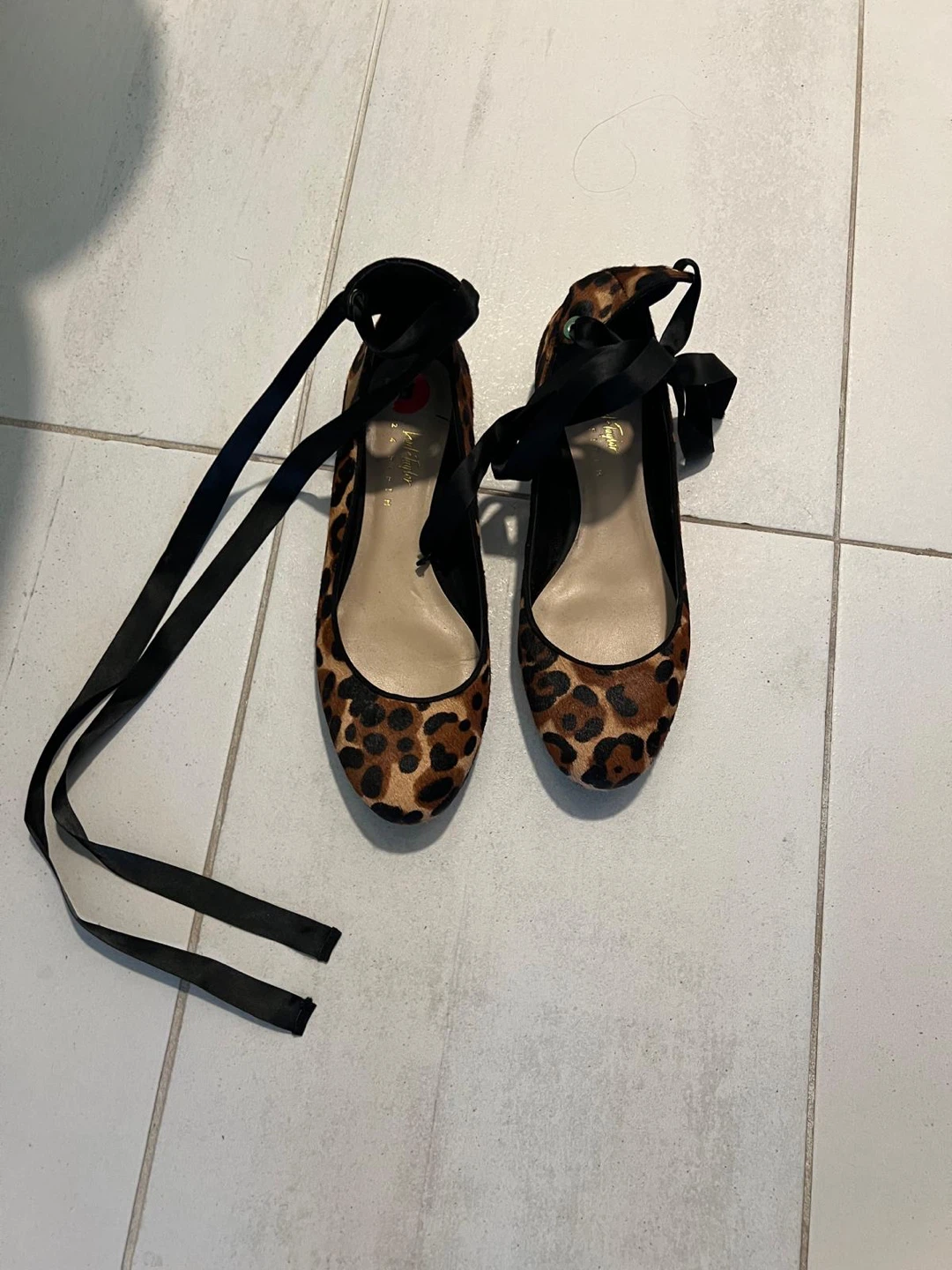 Lord & Taylor Leopard Print Tie Flats - photo 3
