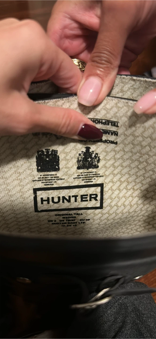 Hunter Original Tall Rain Boots - Black - photo 2