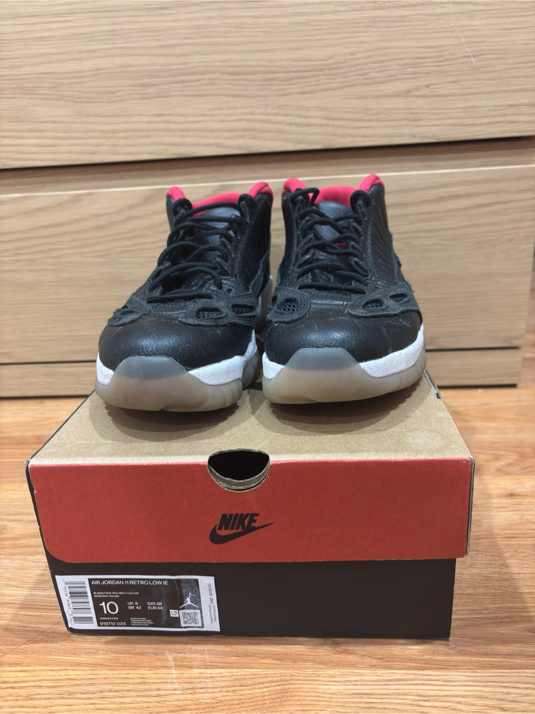 Air Jordan 11 Retro Low IE Black/True Red - photo 3