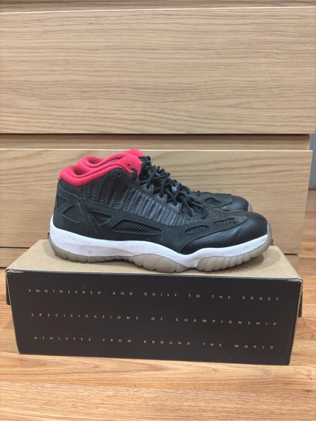 Air Jordan 11 Retro Low IE Black/True Red - photo 4