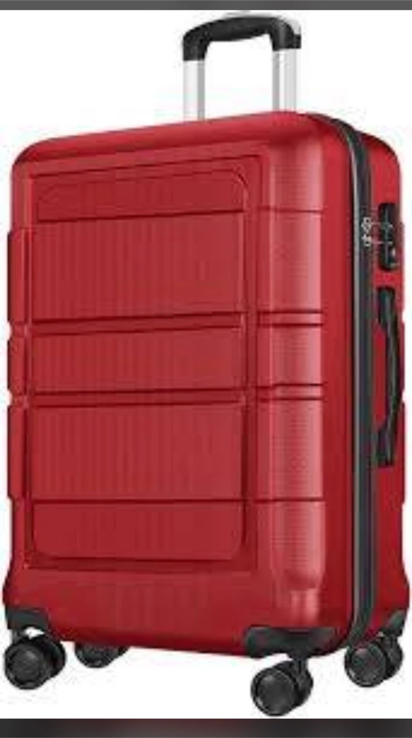 2 Red Hardside Spinner Luggage $40 each