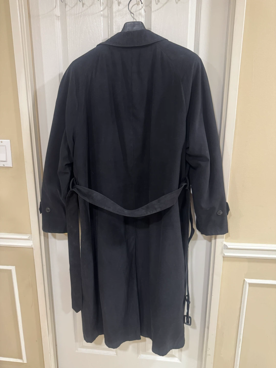 Studio by Bill Blass Black Trench Coat, size XL - photo 4
