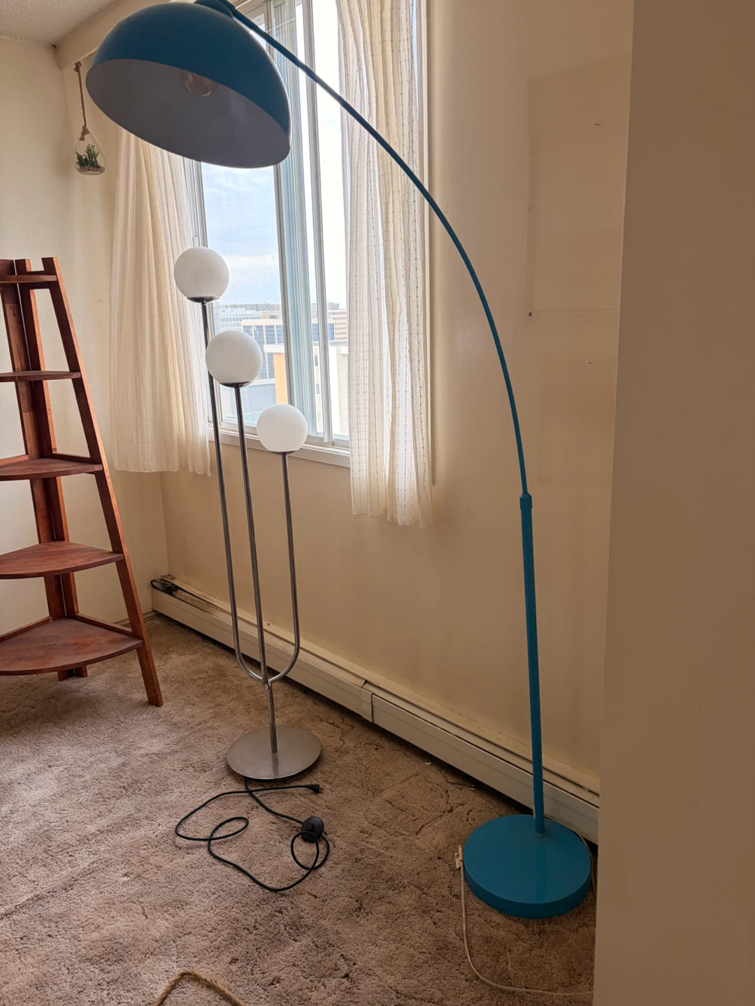 Blue Arched Floor Lamp
