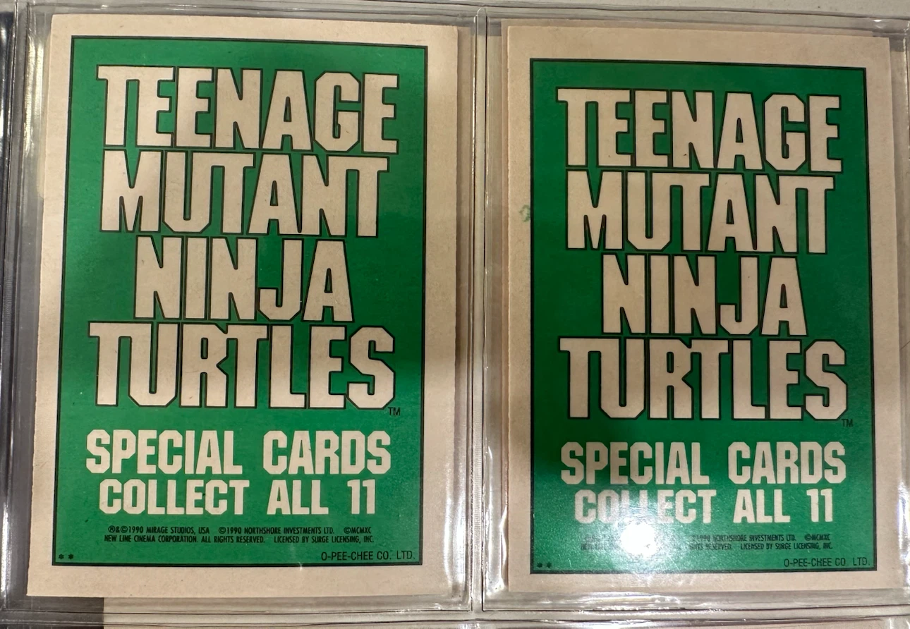 1990 Teenage Mutant Ninja Turtles Special 11 Card Subset!! - photo 4