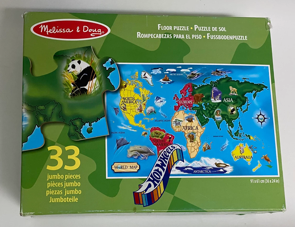 Floor Puzzle (33 jumbo pcs), used