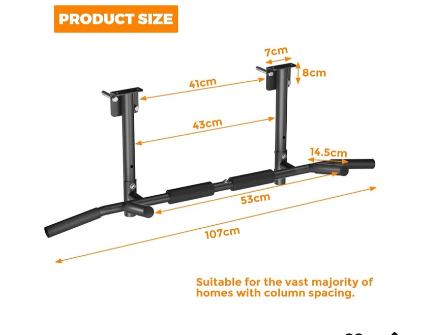 Wall or Ceiling Mounted Pull-up Bar - photo 2