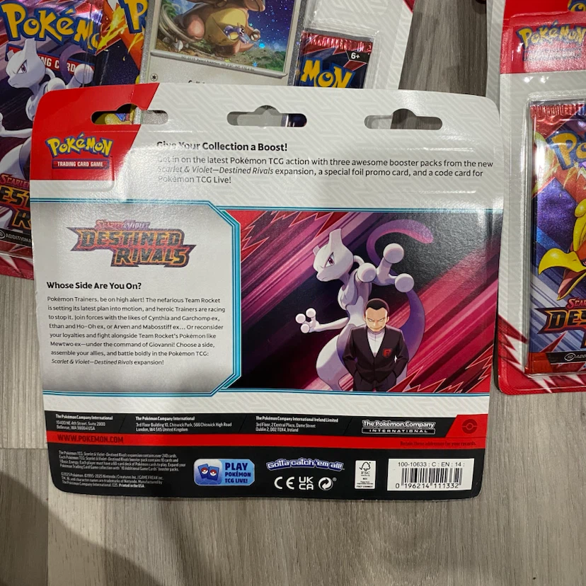 Pokemon TCG Scarlet & Violet Destined Rivals Blister Pack - photo 3