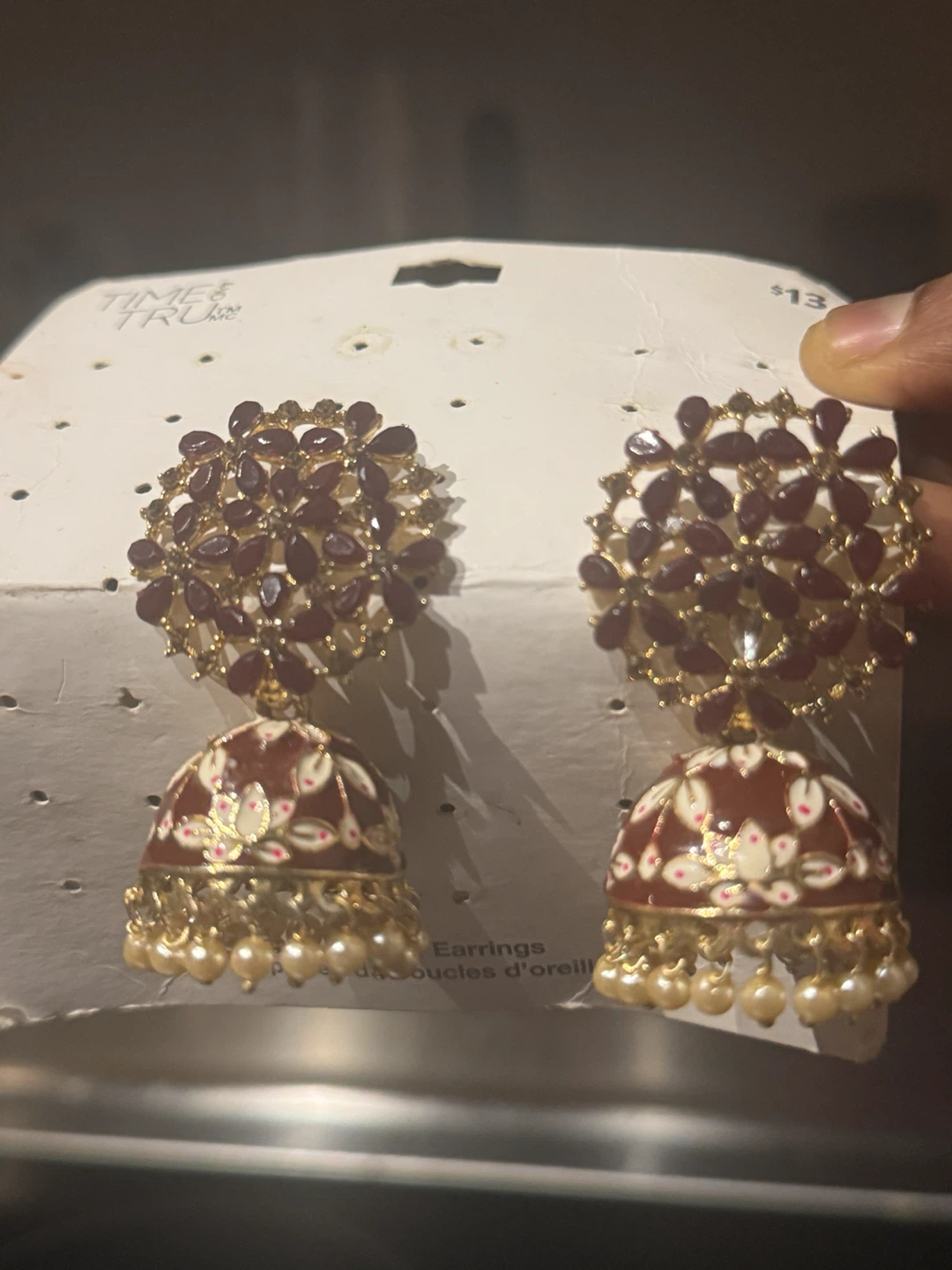 Earrings(Marroon,red ,pik)