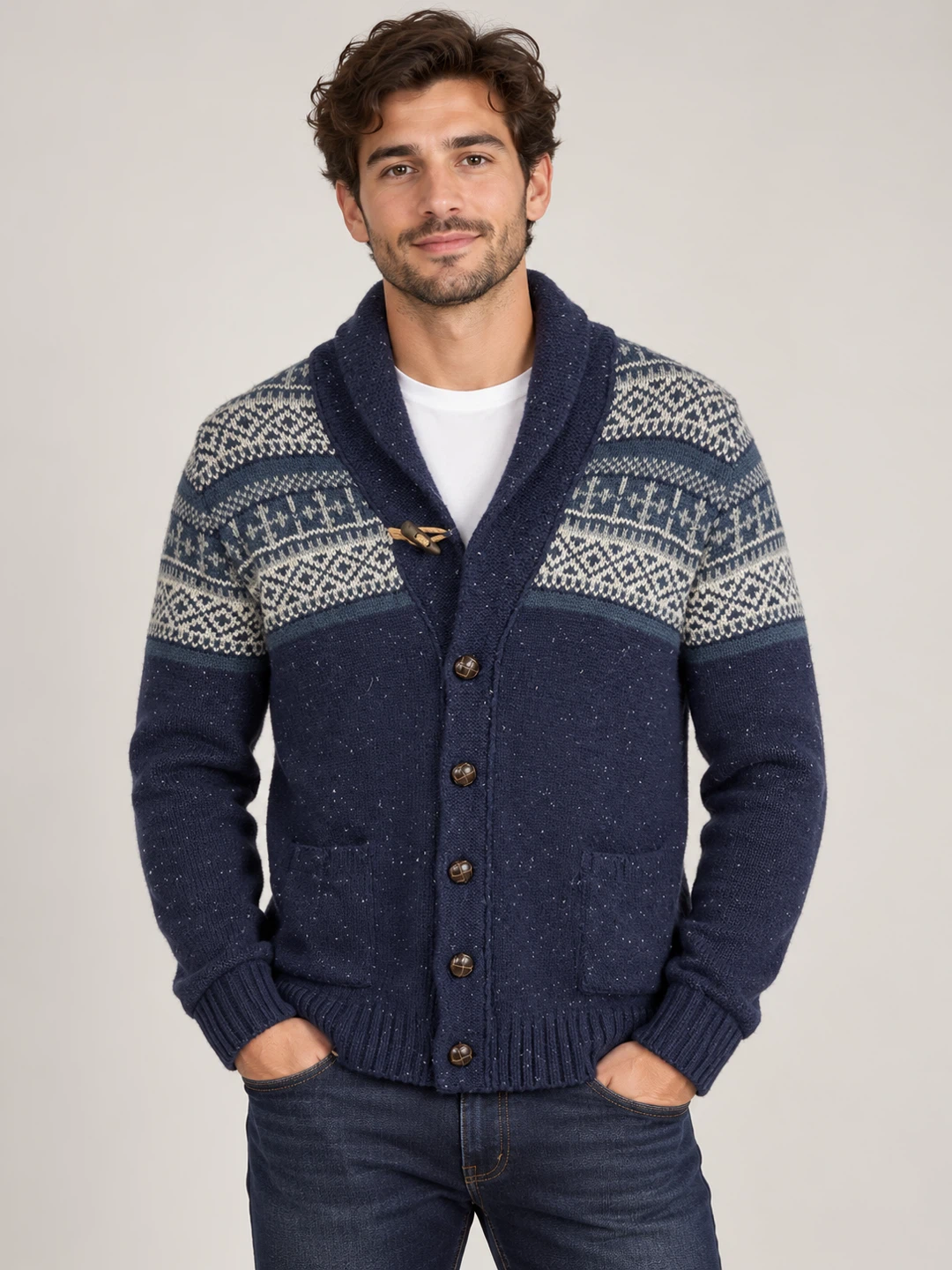 Buffalo David Bitton Navy Cardigan, size: L - photo 2