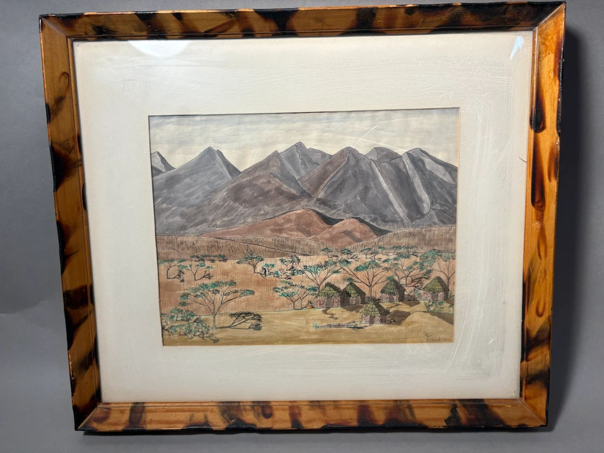Pair of Ken Golub Framed Landscape Watercolors - photo 2