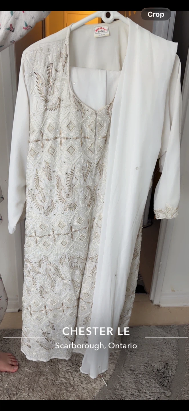 Maharaja Fashion Embroidered White Kurta