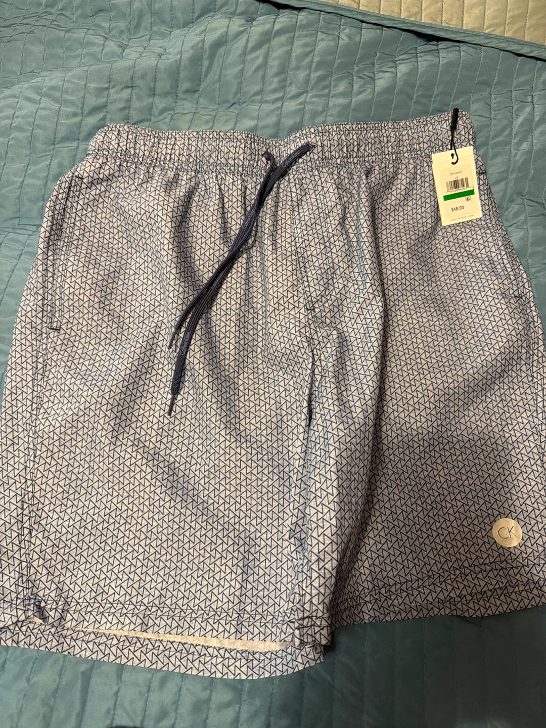 Calvin Klein Geometric Swim Shorts Large