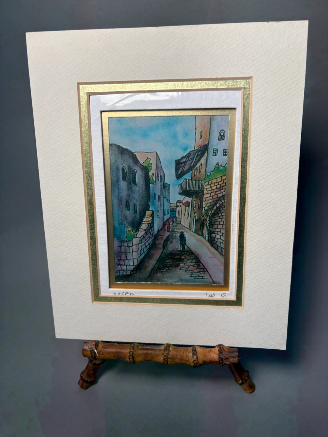 Safed Cityscape Framed Artwork by Lavi G