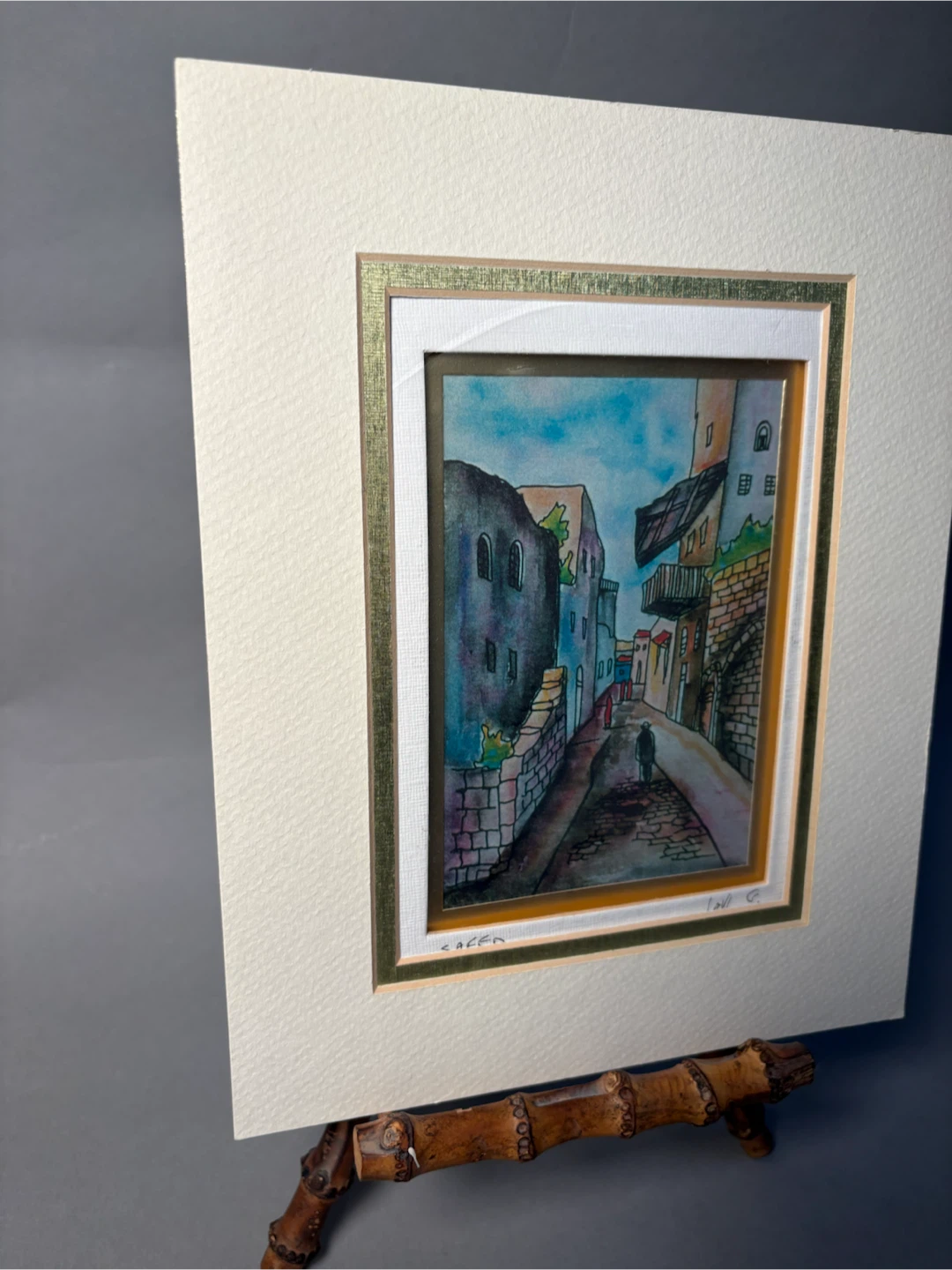 Safed Cityscape Framed Artwork by Lavi G - photo 2