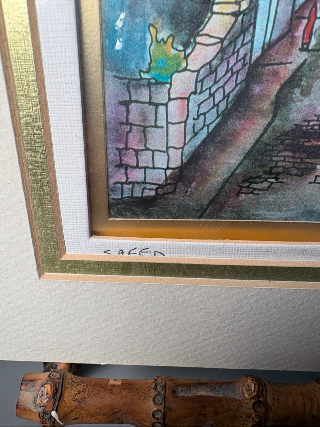 Safed Cityscape Framed Artwork by Lavi G - photo 3
