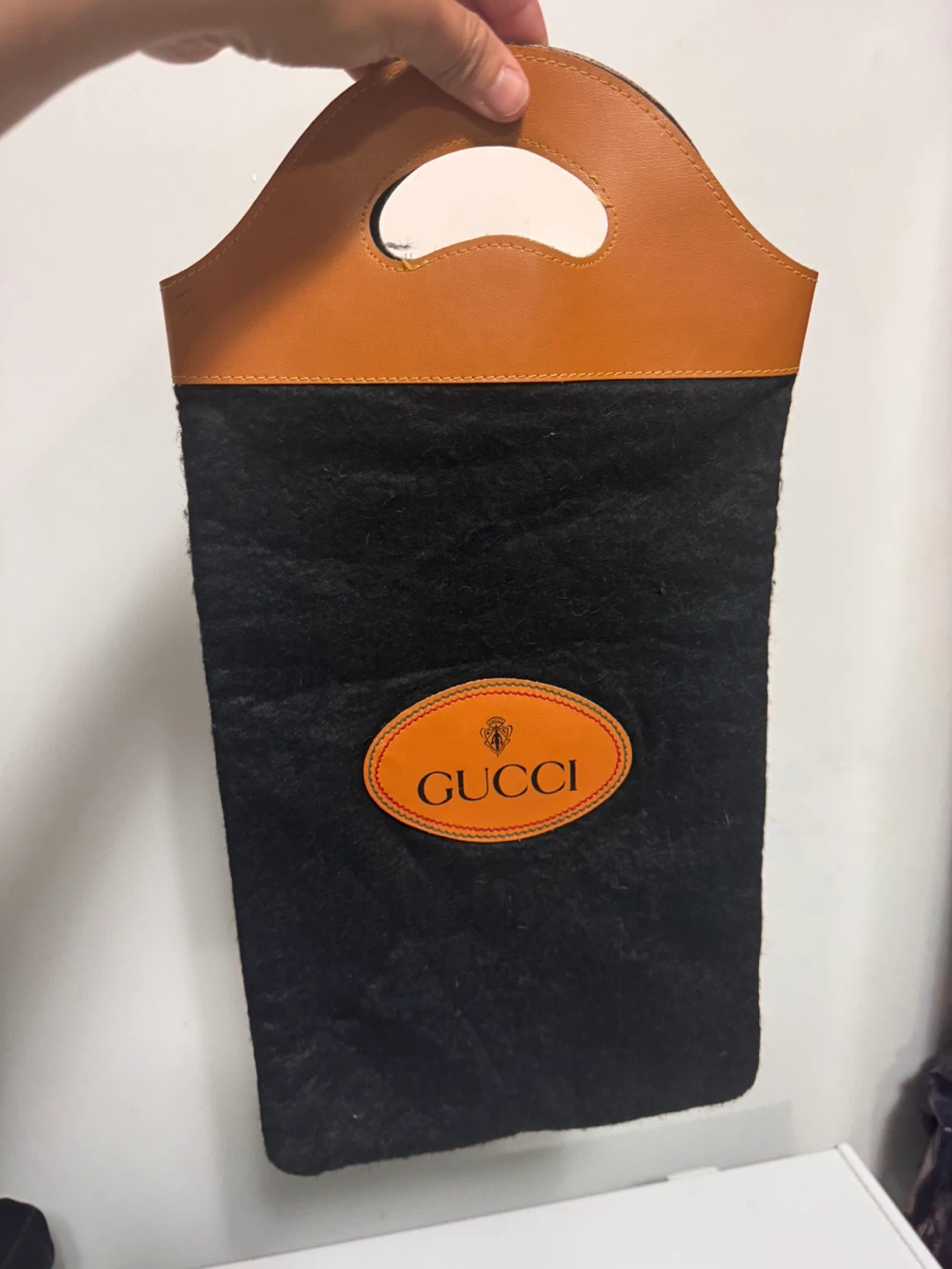 Vintage Gucci Felt and Leather Bag - photo 5