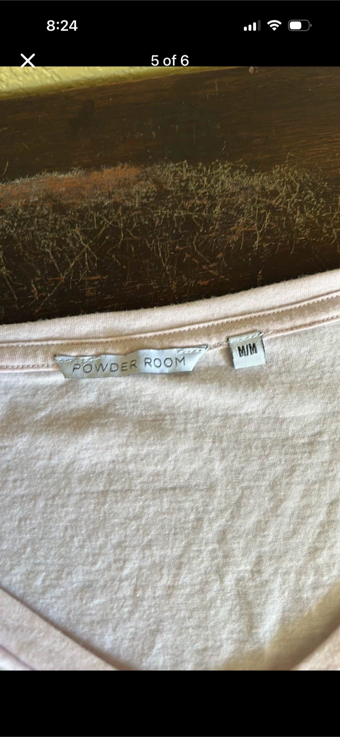 Powder Room VNeck Tee Shirt - photo 5
