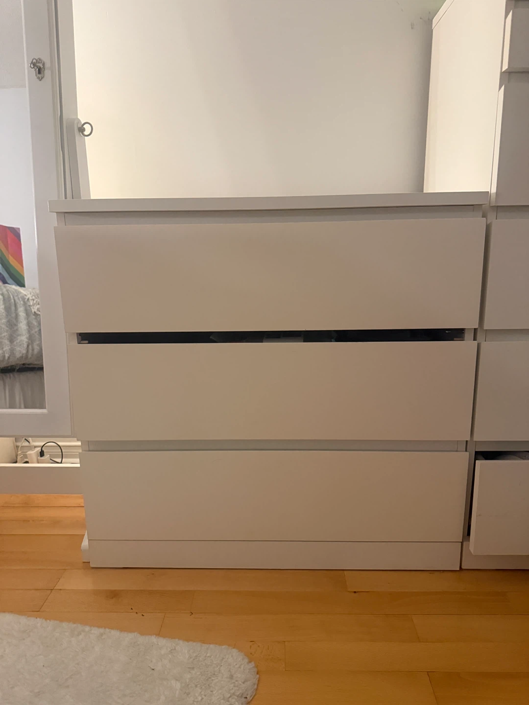 IKEA Malm 3-Drawer Chest White