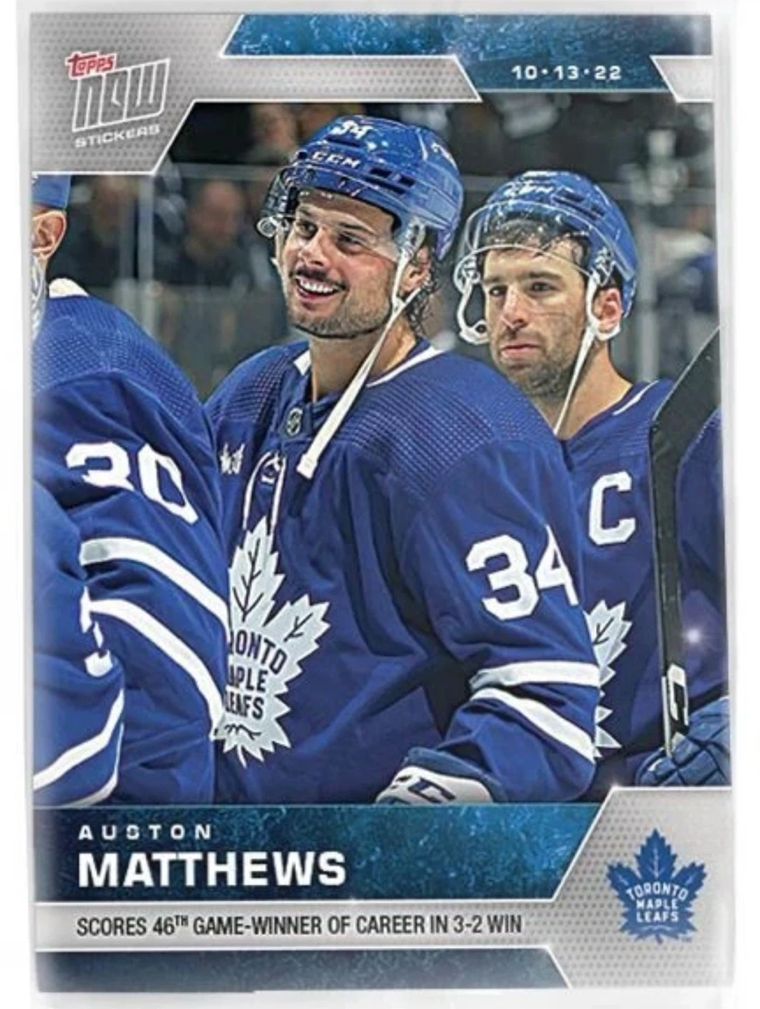 2022-23 Topps Now NHL Stickers AUSTON MATTHEWS  #9 LEAFS