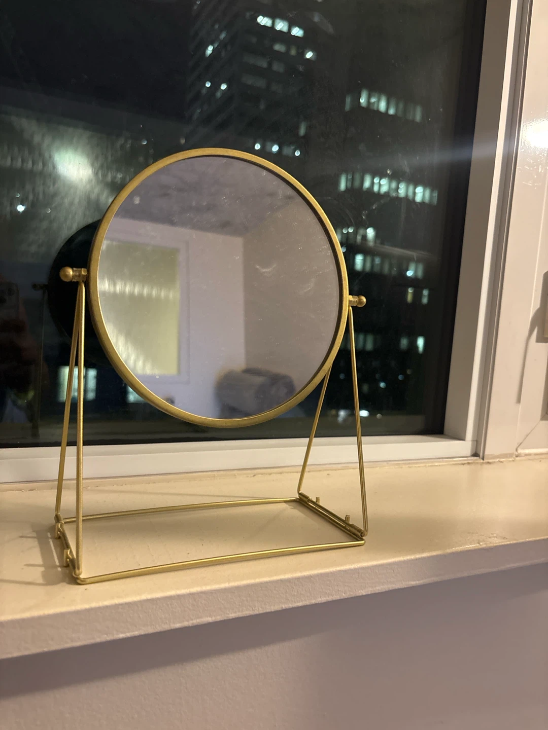 Gold Metal Tabletop Mirror - photo 2