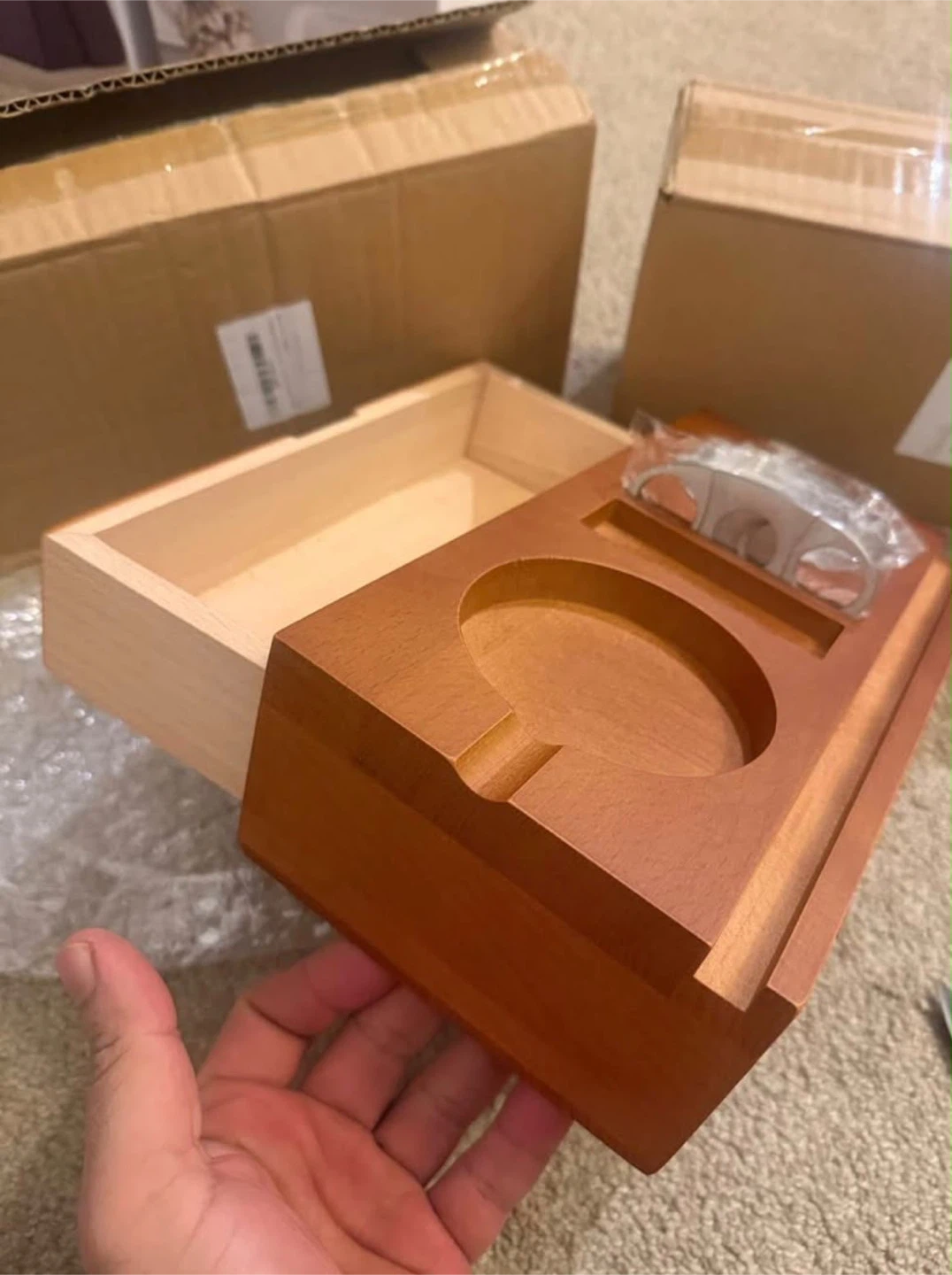 Wooden Cigar Ashtray Set gift for men Christmas gift - photo 3