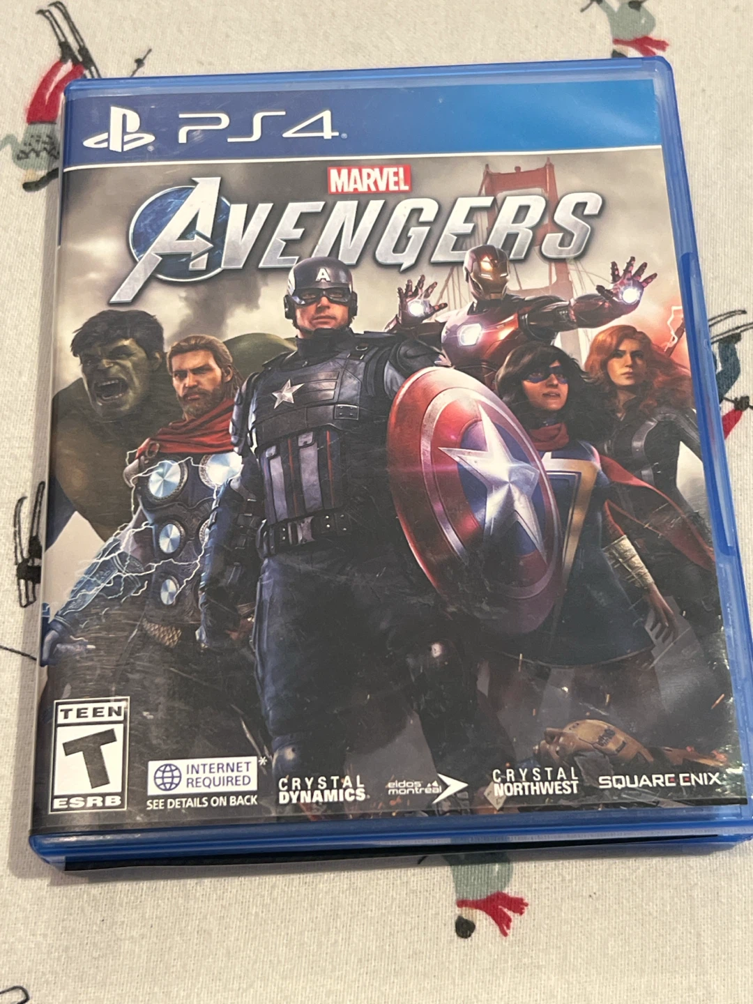 Marvel Avengers PS4 CASE & INSERTS ONLY No Game Disc