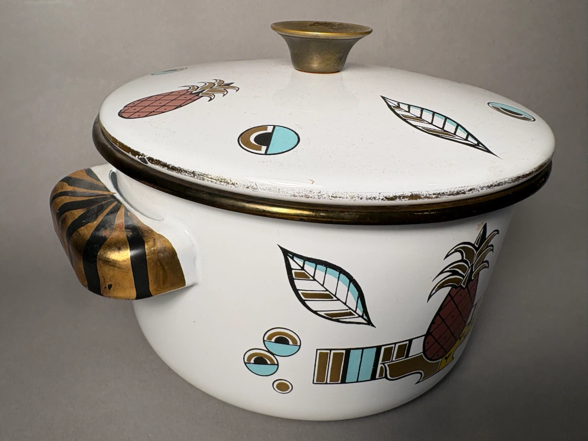 Georges Briard Enamel Pot with Lid - photo 2