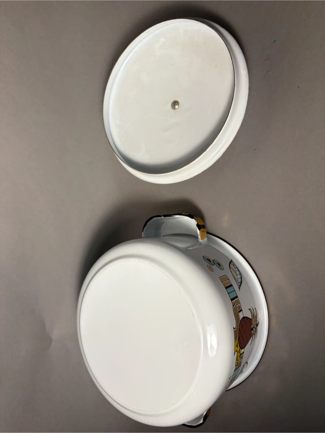 Georges Briard Enamel Pot with Lid - photo 5
