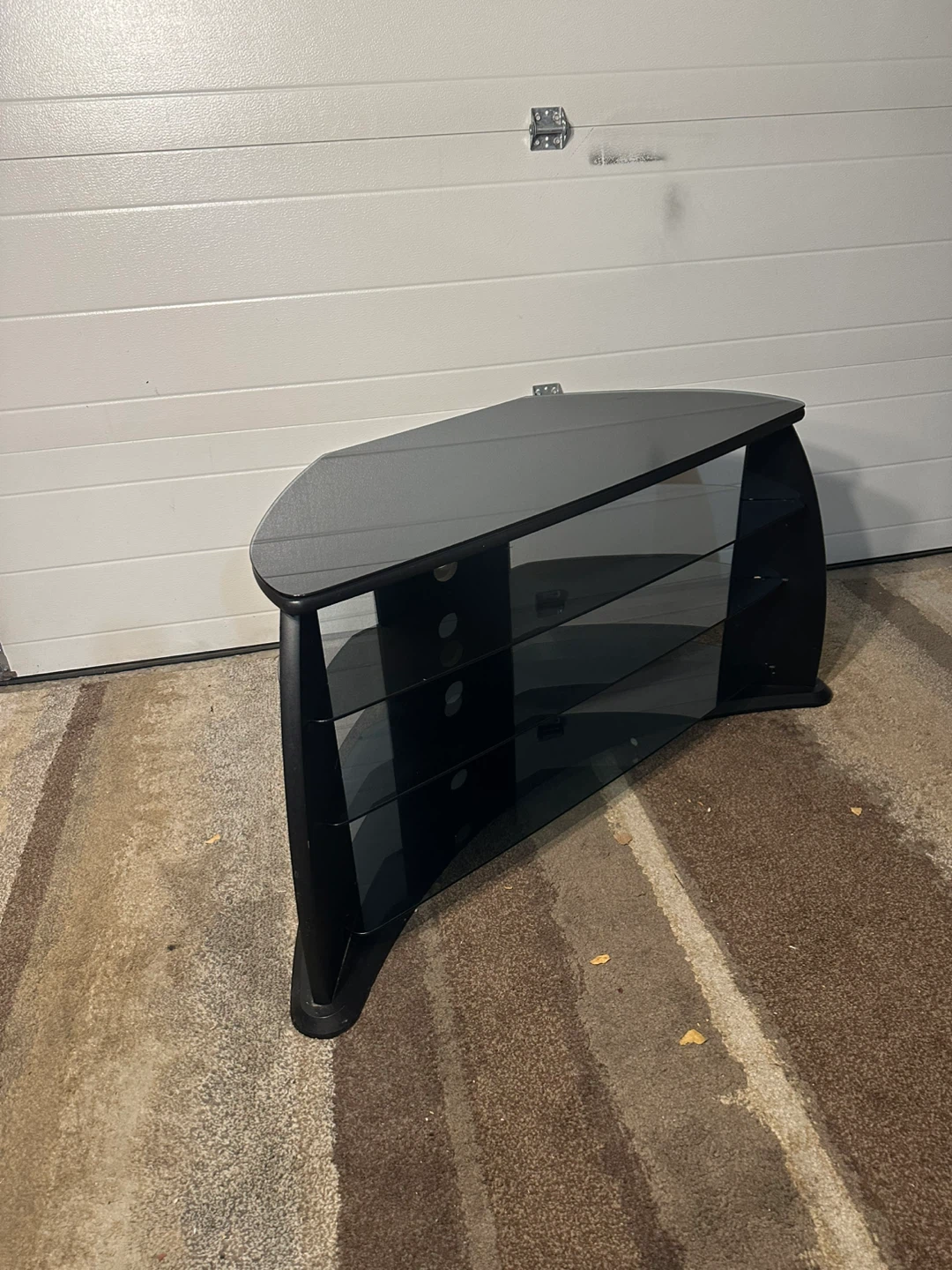 Modern TV Stand – Black Tempered Glass - photo 4