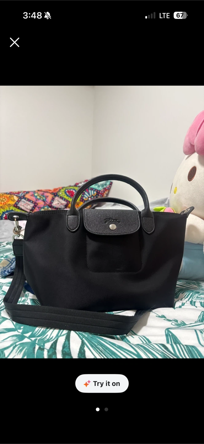 Longchamp Le Pliage Filet Top Handle Bag