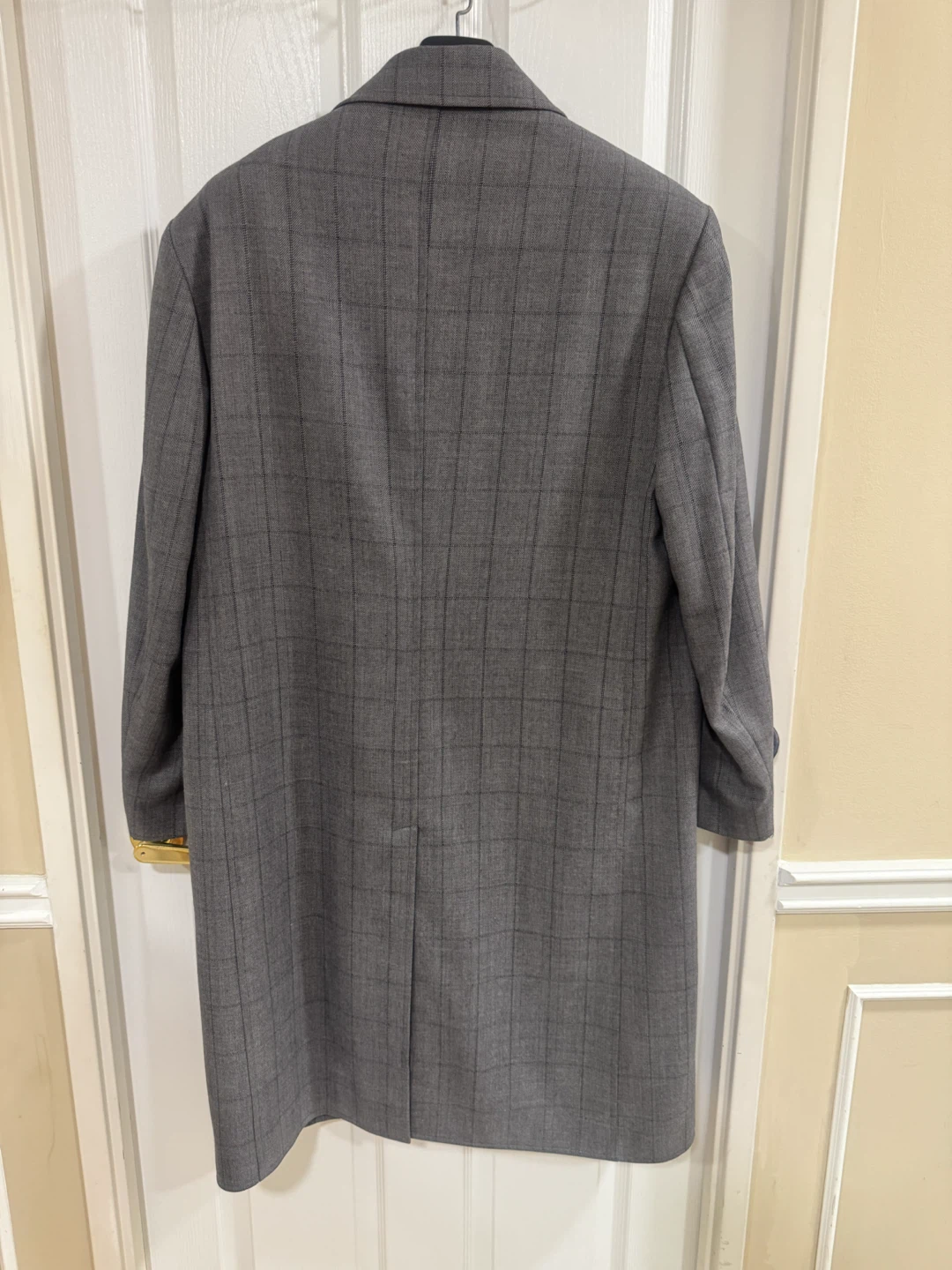 Baromon Grey Plaid Overcoat - photo 3