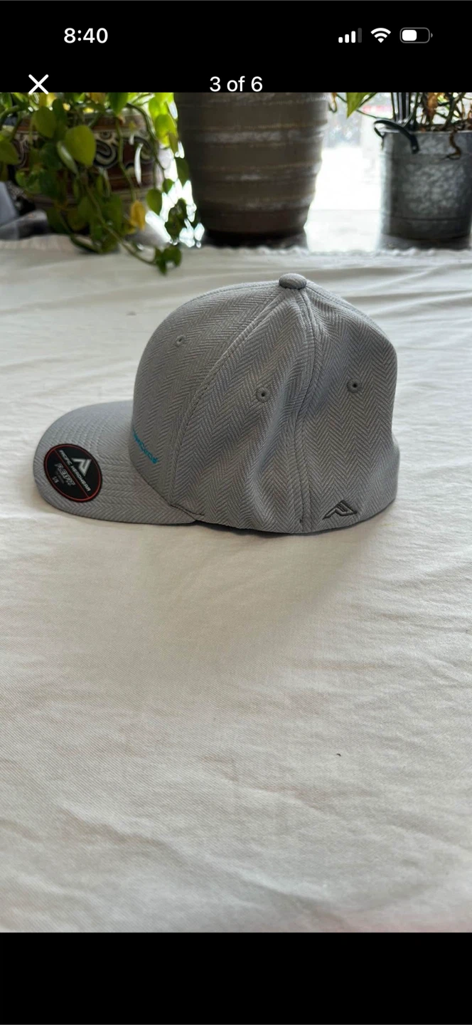 Gray Flexfit Cap with Embroidered Logo - photo 3