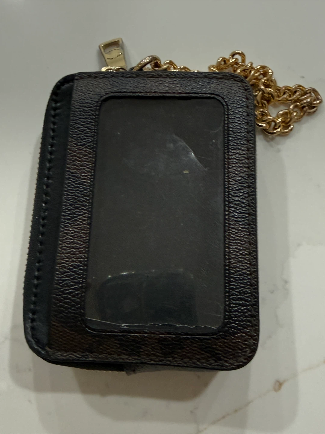 Coach Signature Card Case with Chain - photo 3