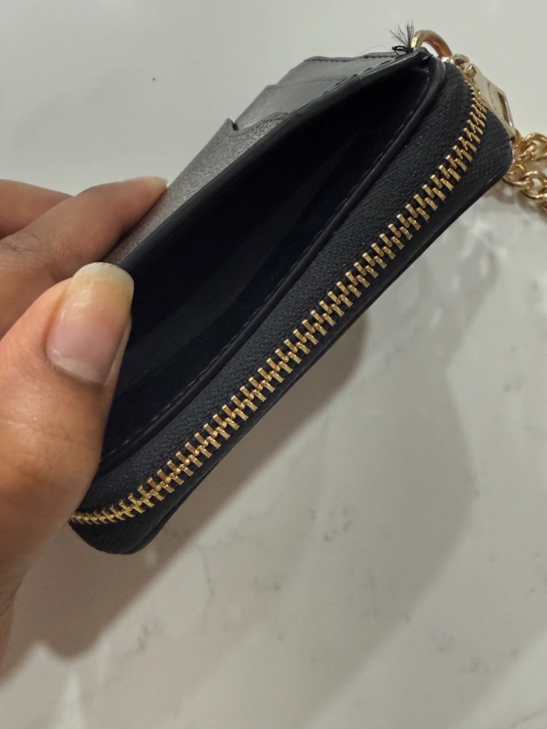 Coach Signature Card Case with Chain - photo 4