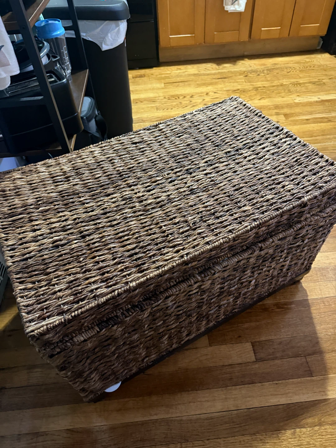 Woven Storage Chest with Lid
