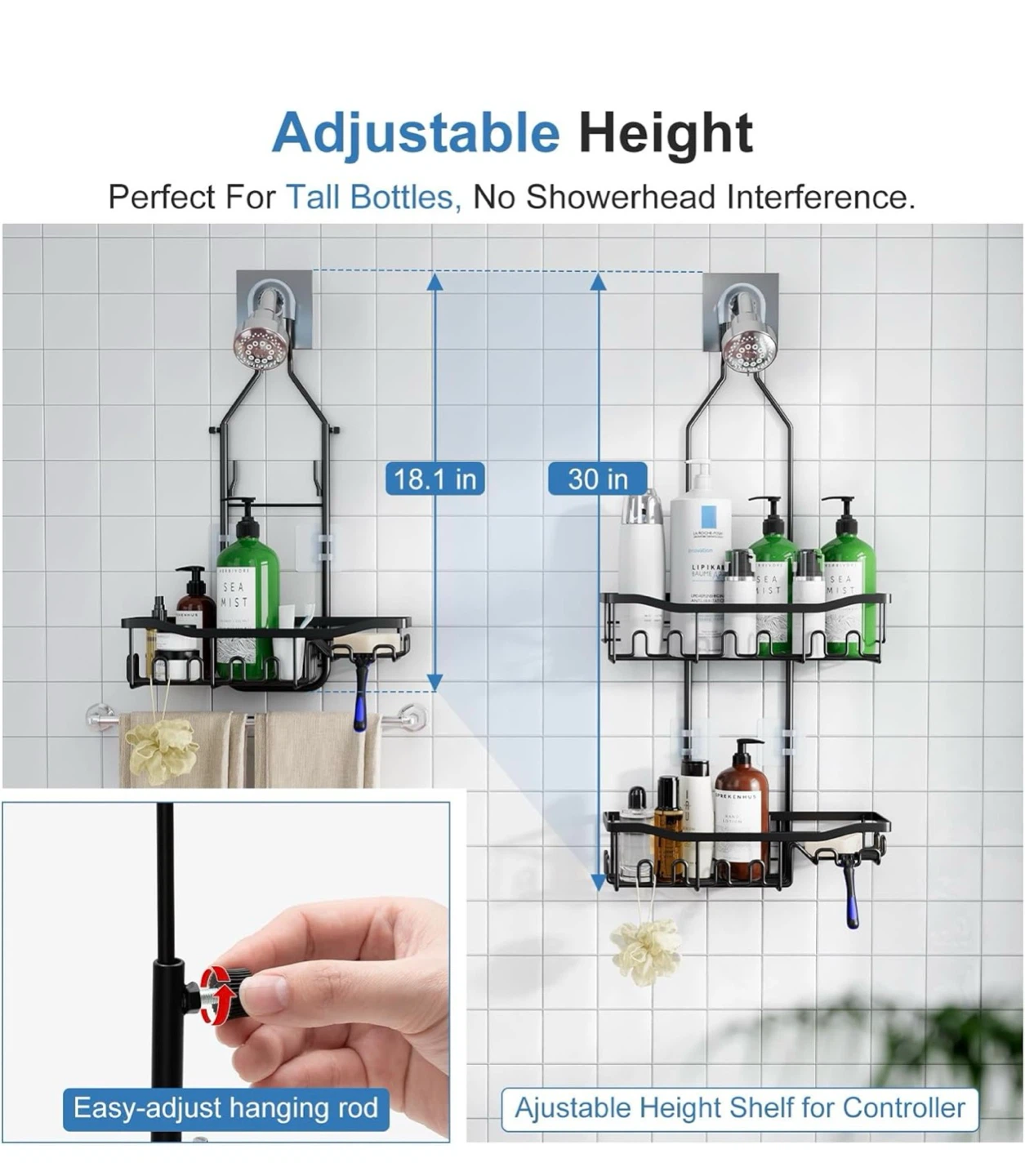 Adjustable Shower Caddy - photo 3