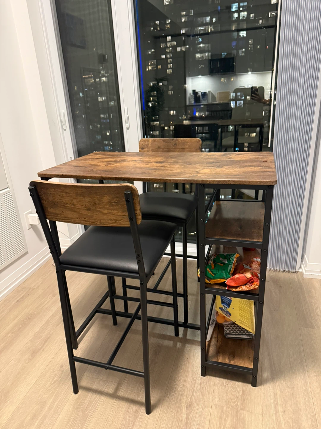 Rustic Bar Dining Table and 2 Chairs - photo 3