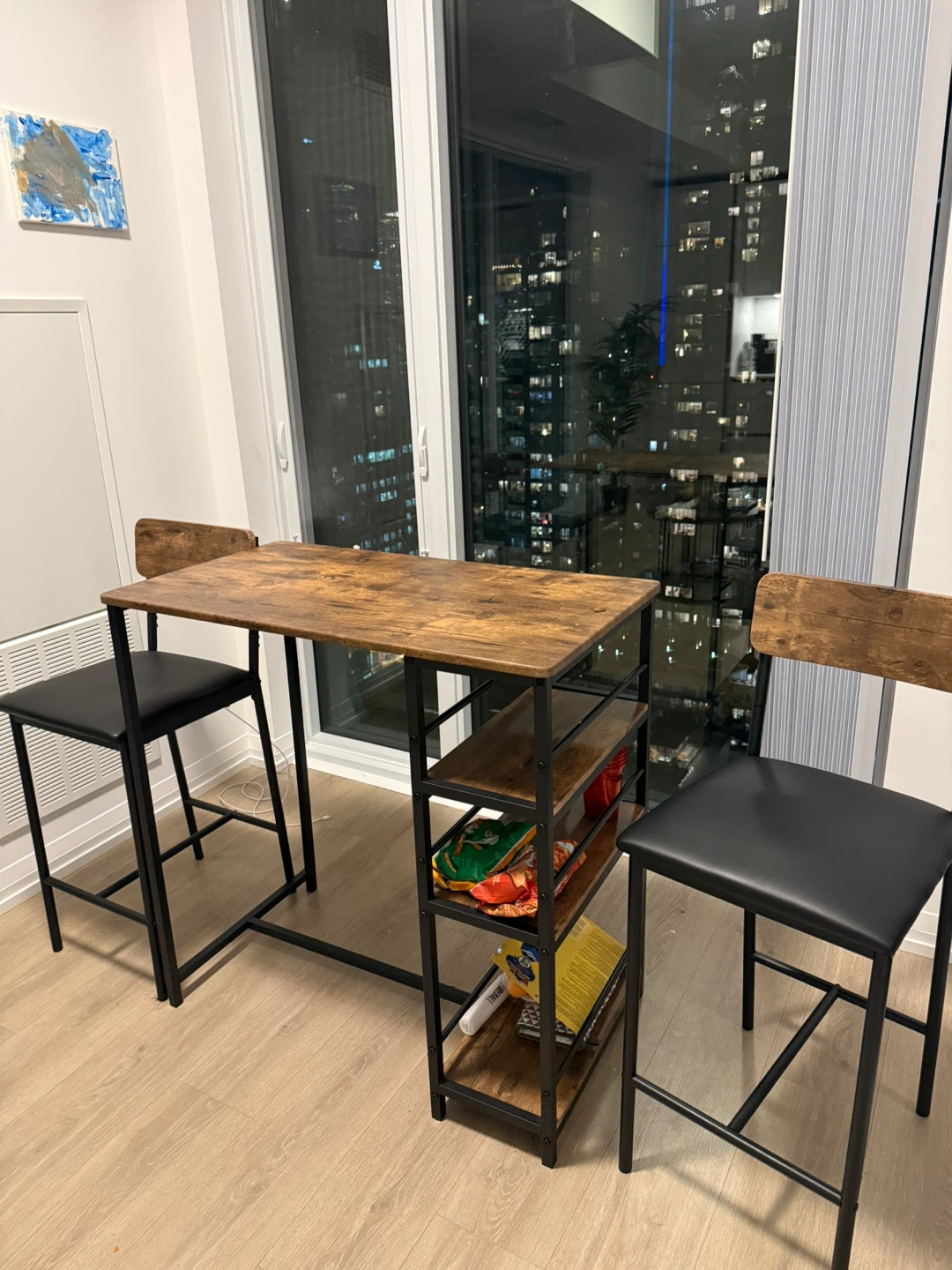 Rustic Bar Dining Table and 2 Chairs - photo 4