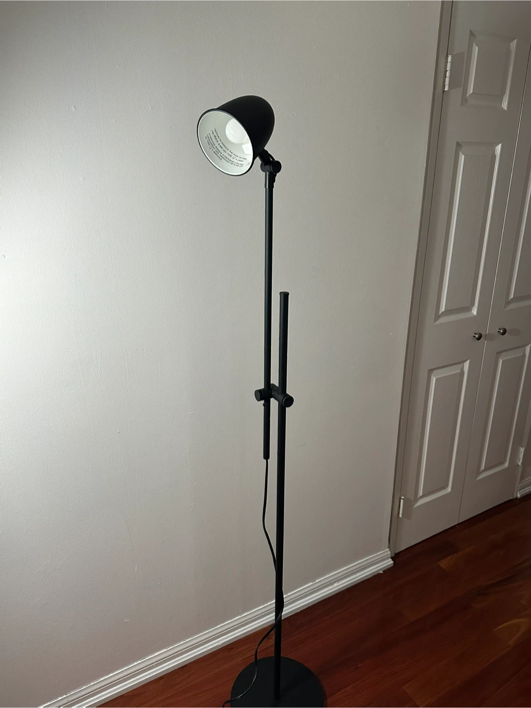 IKEA Tertial Floor Lamp Black