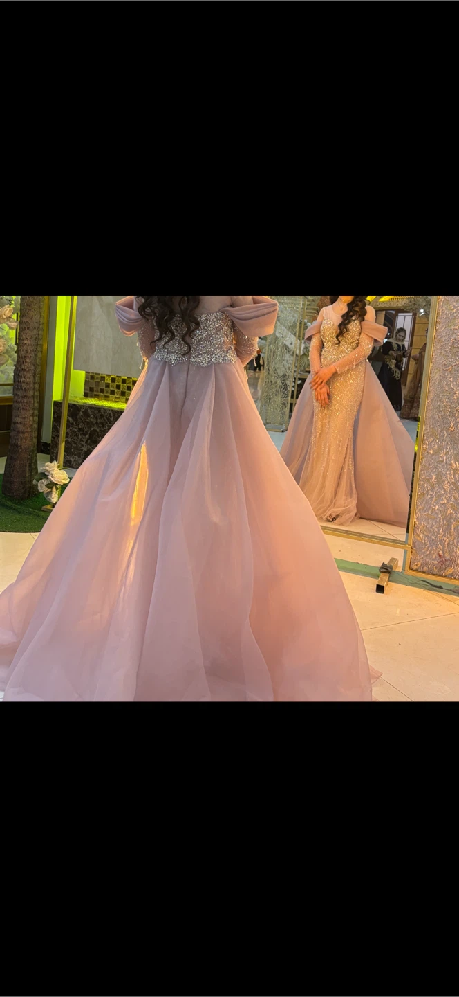 Evening Formal Gown in Dusty Pink