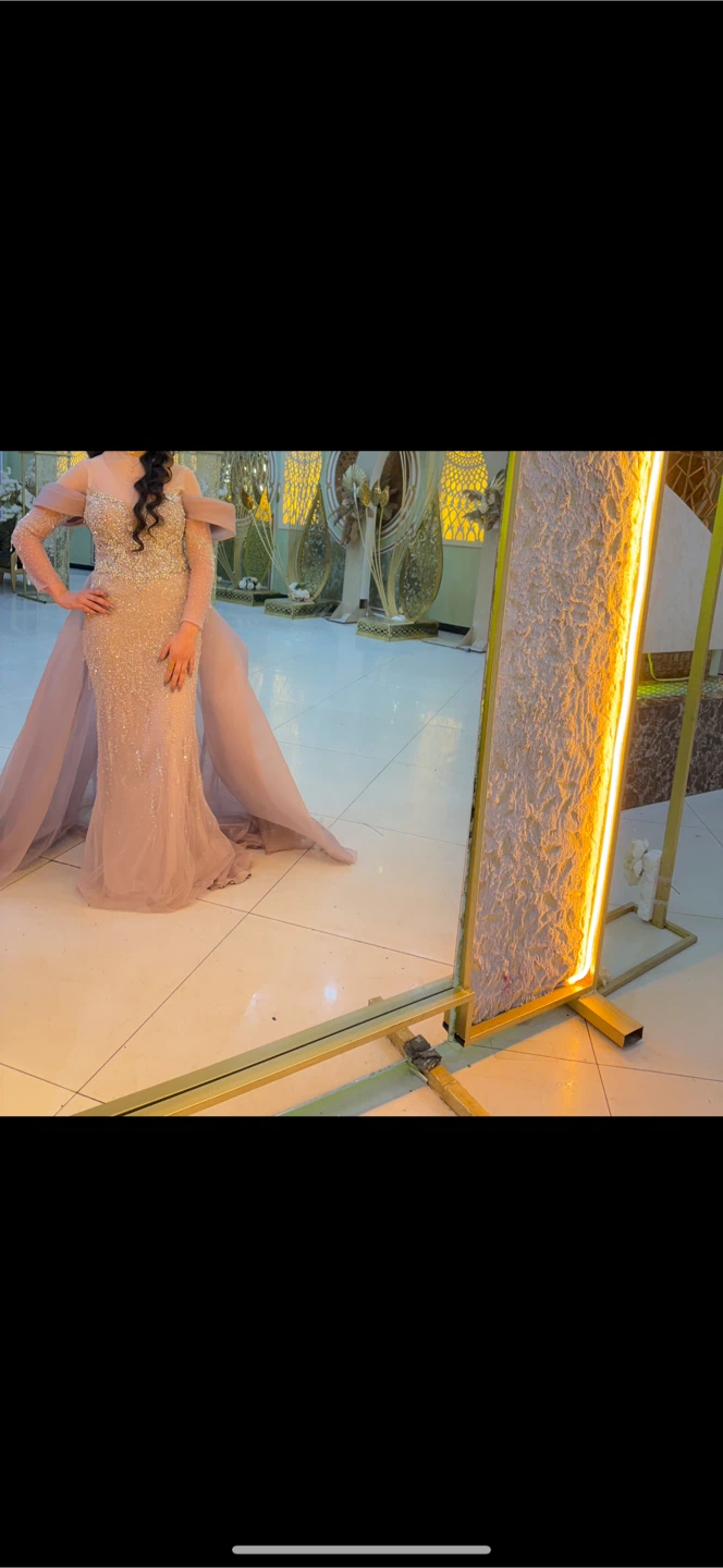 Evening Formal Gown in Dusty Pink - photo 2